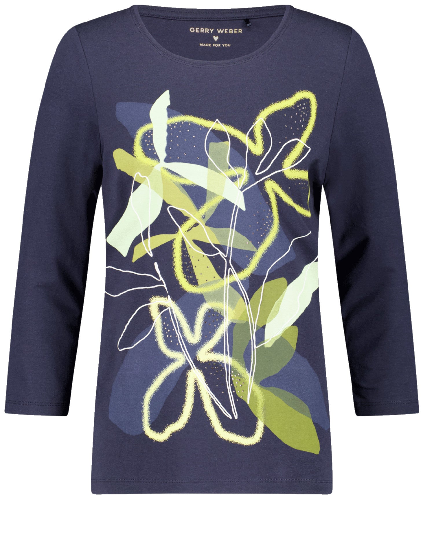 Μπλούζα Λουλούδια Και Στράς