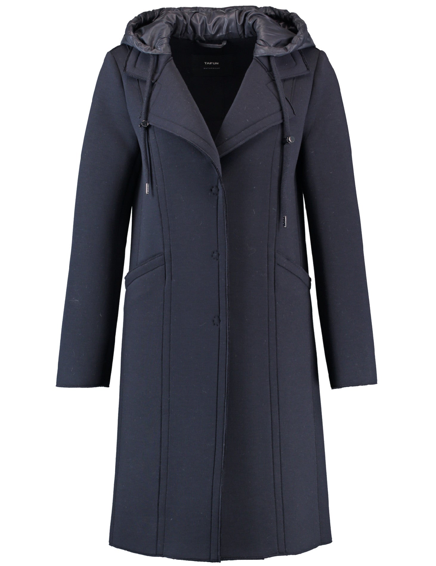 Κοντό Παλτό Με Kαπιτονέ  Κουκούλα